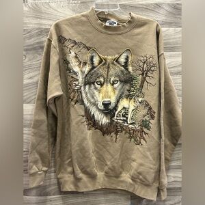 Lee Heavyweight Tan Wolf Sweatshirt
